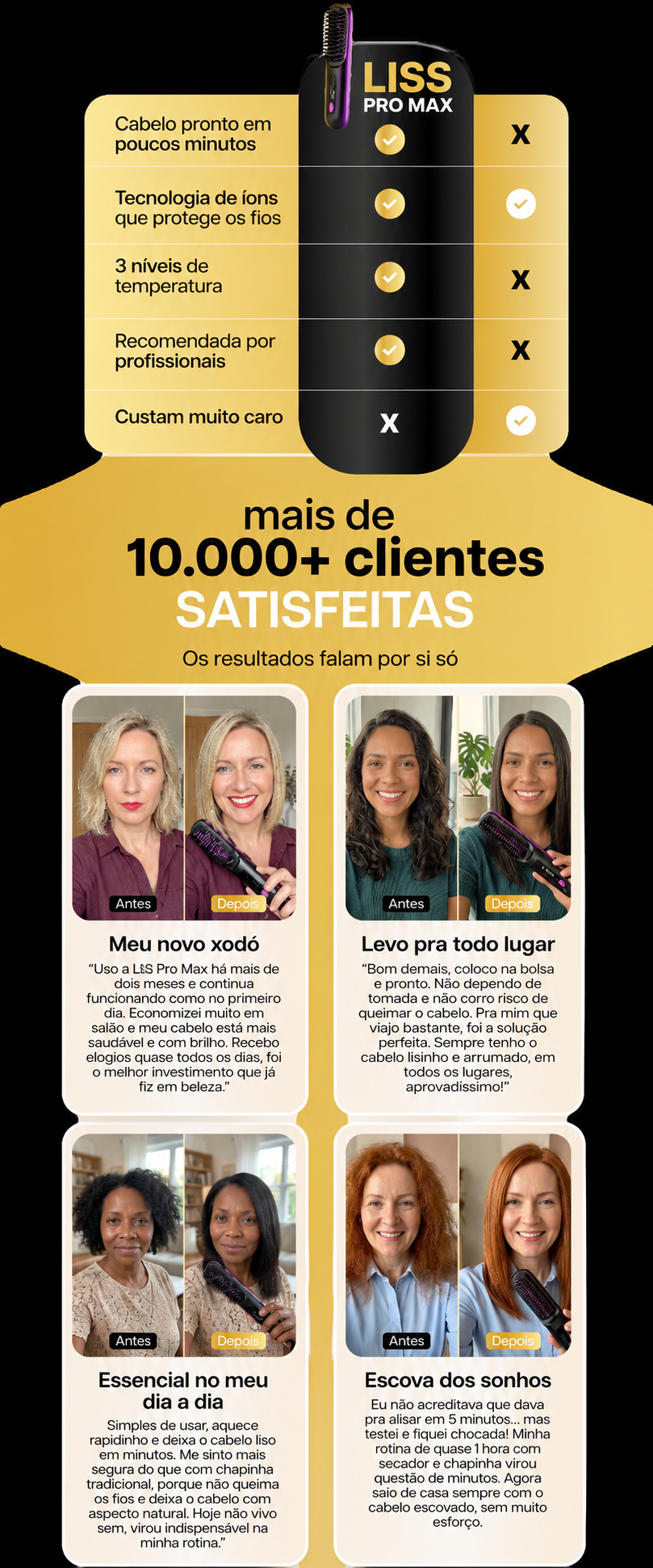 Cabelo Liso em 5 Minutos, Onde Estiveres — GlowLiss Pro