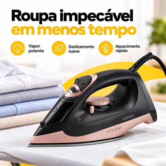 Ferro de Engomar a Vapor SURKER