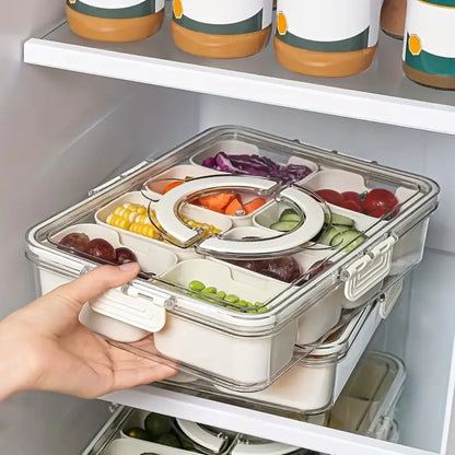 Recipiente Hermético Organizador para Frigorífico com 4 Divisórias