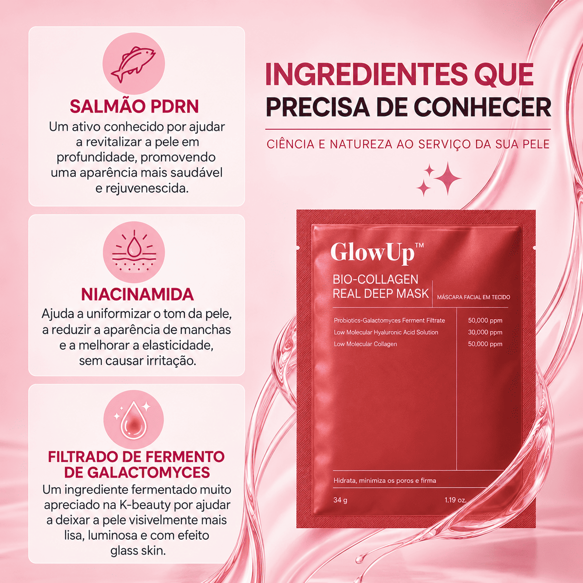 Dê À Sua Pele Um Aspeto Mais Jovem, Uniforme E Revitalizado Com A Máscara Facial GlowUp™