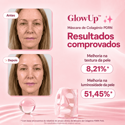 Dê À Sua Pele Um Aspeto Mais Jovem, Uniforme E Revitalizado Com A Máscara Facial GlowUp™