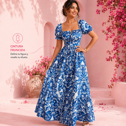 Vestido Azul Mediterráneo