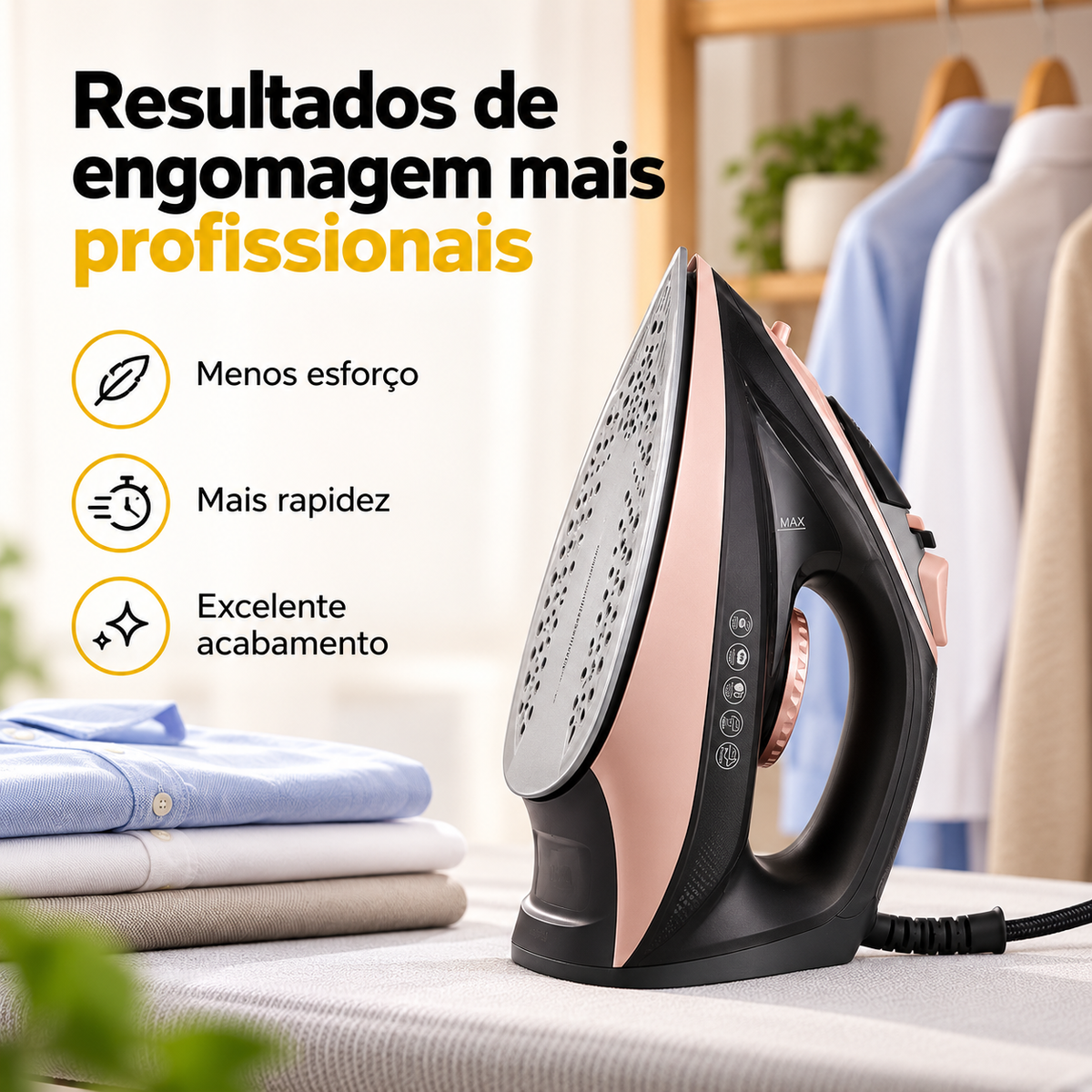 Ferro de Engomar a Vapor SURKER