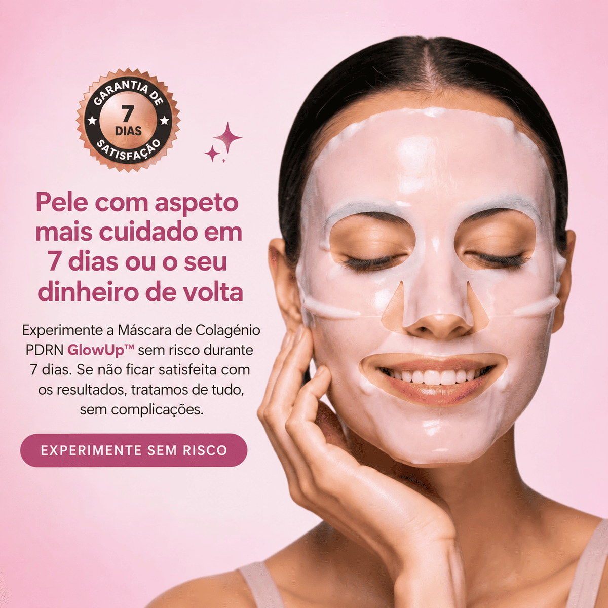 Dê À Sua Pele Um Aspeto Mais Jovem, Uniforme E Revitalizado Com A Máscara Facial GlowUp™