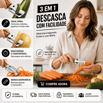 Prepara Tus Comidas Más Rápido Mon Este Pelador 3 En 1