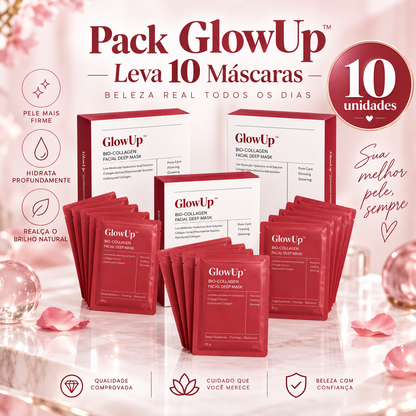 Dê À Sua Pele Um Aspeto Mais Jovem, Uniforme E Revitalizado Com A Máscara Facial GlowUp™