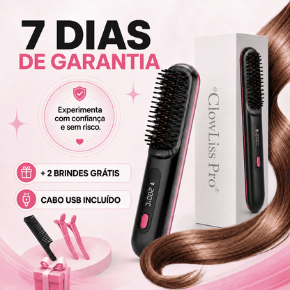 Cabelo Liso e Sem Frizz Onde Quiseres - GlowLiss Pro®