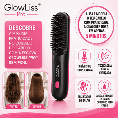 Cabelo Liso e Sem Frizz Onde Quiseres - GlowLiss Pro®