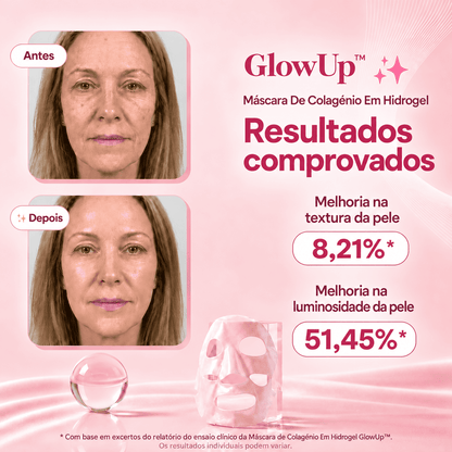 Dê À Sua Pele Um Aspeto Mais Jovem, Uniforme E Revitalizado Com A Máscara Facial GlowUp™