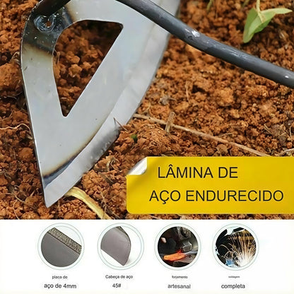 Enxada Vazada Endurecida em Aço Carbono