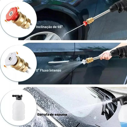 Lavadora Portátil de Alta Pressão Recarregável