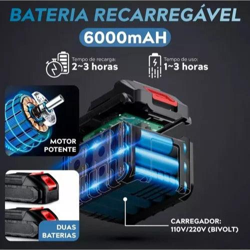 Lavadora Portátil de Alta Pressão Recarregável