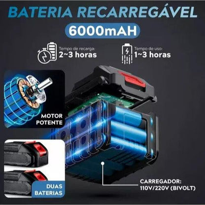 Lavadora Portátil de Alta Pressão Recarregável