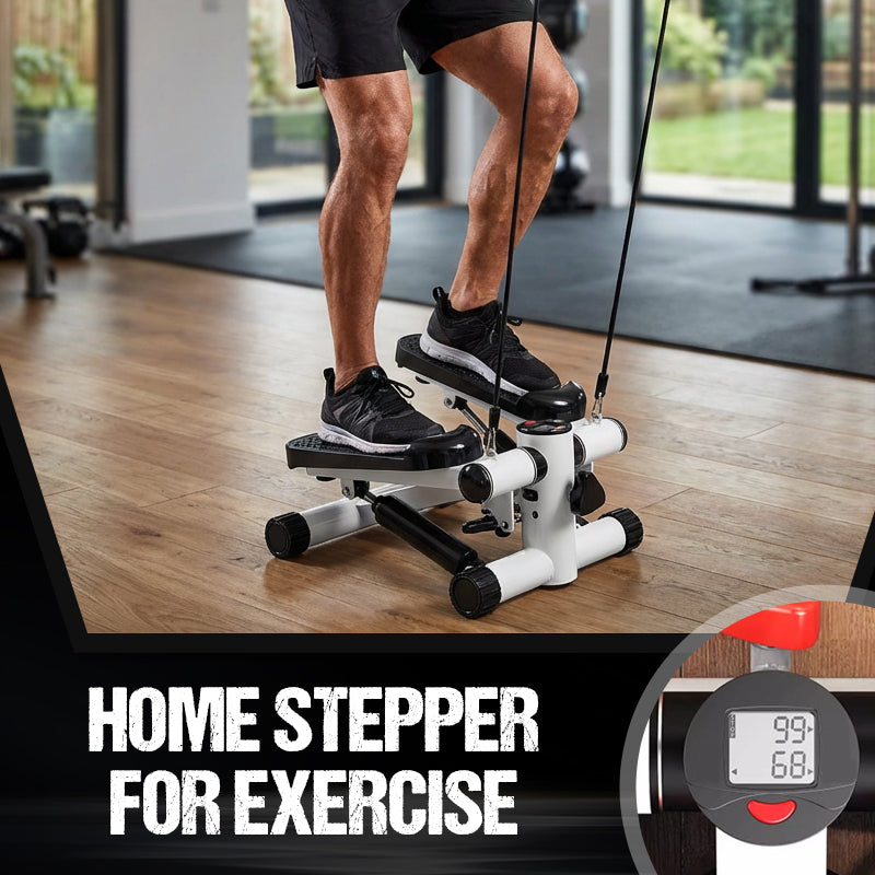 Stepper Portátil para Exercício em Casa com Bandas de Resistência