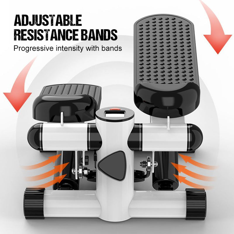 Stepper Portátil para Exercício em Casa com Bandas de Resistência